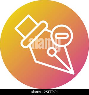 Delete anchor Vector Icon Design Illustration Stock Vector
