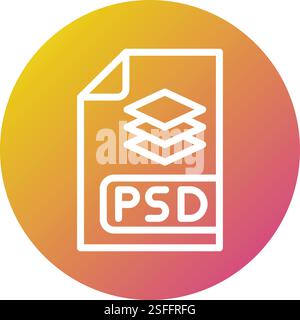 Psd file Vector Icon Design Illustration Stock Vector