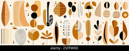 set of geometric simple shapes isolated vector Stock Vector