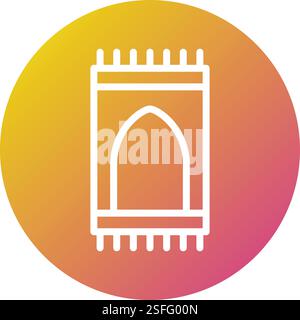 Sajadah Vector Icon Design Illustration Stock Vector