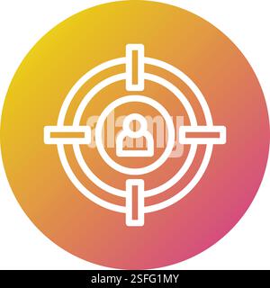 Head hunting Vector Icon Design Illustration Stock Vector