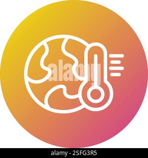 Global warming Vector Icon Design Illustration Stock Vector