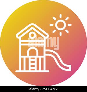 Playground Vector Icon Design Illustration Stock Vector