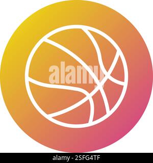 Basketball Vector Icon Design Illustration Stock Vector