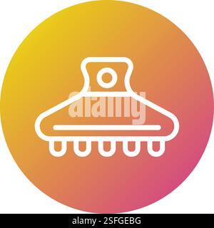 Hair clamp Vector Icon Design Illustration Stock Vector