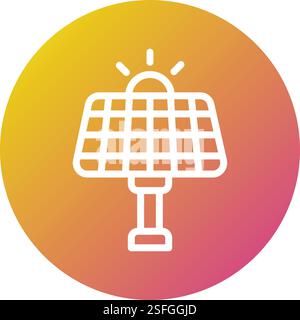 Solar panel Vector Icon Design Illustration Stock Vector