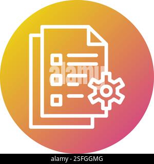 File management Vector Icon Design Illustration Stock Vector