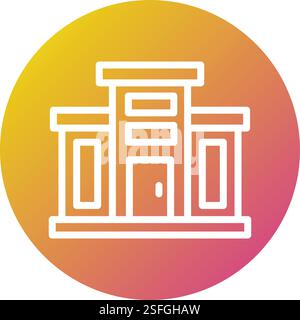 Mall Vector Icon Design Illustration Stock Vector