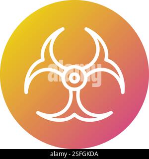 Bio hazard Vector Icon Design Illustration Stock Vector