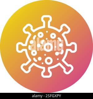 Virus Vector Icon Design Illustration Stock Vector