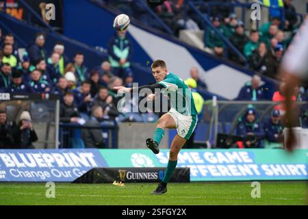 Ireland's Sam Prendergast during the Guinness Men's Six Nations match