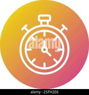 Stop watch Vector Icon Design Illustration Stock Vector