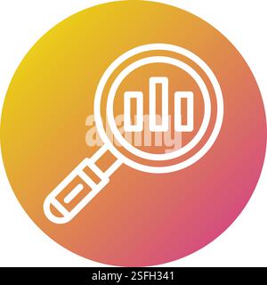 Data analytic Vector Icon Design Illustration Stock Vector