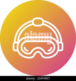 Vr glasses Vector Icon Design Illustration Stock Vector