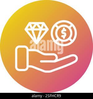 Wealth Vector Icon Design Illustration Stock Vector