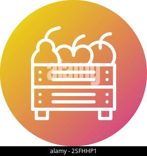 Fruit Vector Icon Design Illustration Stock Vector