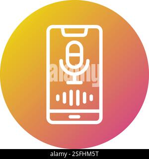 Voice Assistant Vector Icon Design Illustration Stock Vector