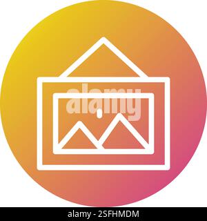 Pictures Vector Icon Design Illustration Stock Vector