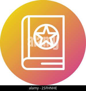 Magic book Vector Icon Design Illustration Stock Vector