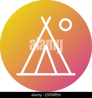 Camping Vector Icon Design Illustration Stock Vector