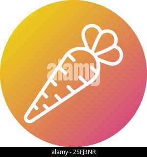 Carrot Vector Icon Design Illustration Stock Vector