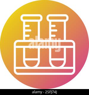 test tubes vector icon modern simple vector illustration Stock Vector ...
