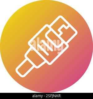 Usb cable Vector Icon Design Illustration Stock Vector