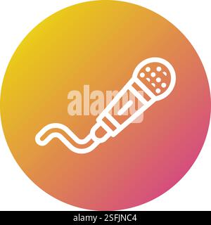 Microphone Vector Icon Design Illustration Stock Vector