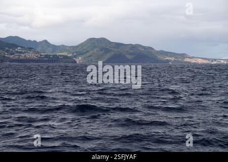The Atlantic Ocean off Madeira, Portugal Stock Photo