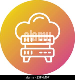 Server Storage Vector Icon Design Illustration Stock Vector