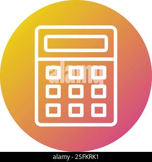 Calculator Vector Icon Design Illustration Stock Vector