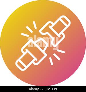 Seat belt Vector Icon Design Illustration Stock Vector