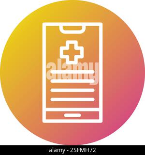 Mobile Phone Vector Icon Design Illustration Stock Vector