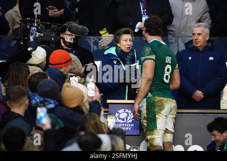 The Princess Royal after the Guinness Men's Six Nations match at