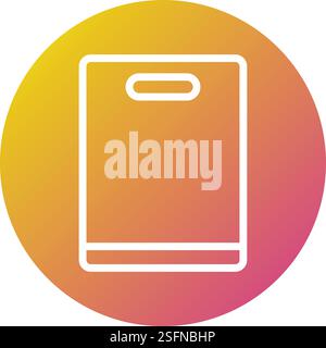 Cutting Board Vector Icon Design Illustration Stock Vector