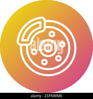 Disc break Vector Icon Design Illustration Stock Vector