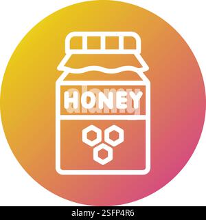 honey jar vector icon modern simple vector illustration Stock Vector ...