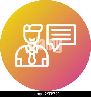 Interview Vector Icon Design Illustration Stock Vector