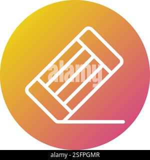 Eraser Vector Icon Design Illustration Stock Vector