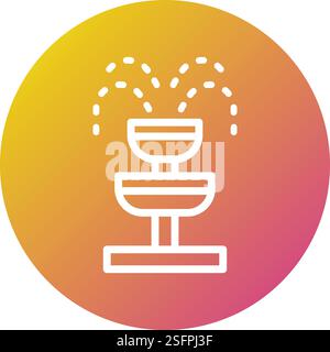 Fountain Vector Icon Design Illustration Stock Vector