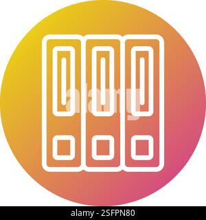 Folder Vector Icon Design Illustration Stock Vector