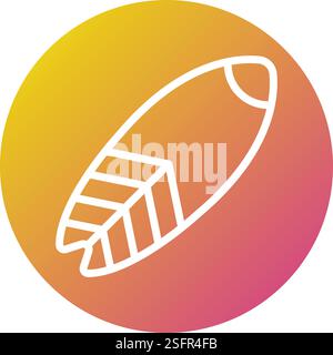 Surfing Board Vector Icon Design Illustration Stock Vector