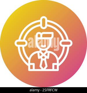 Head Hunting Vector Icon Design Illustration Stock Vector