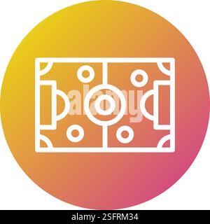 Soccer Field Vector Icon Design Illustration Stock Vector