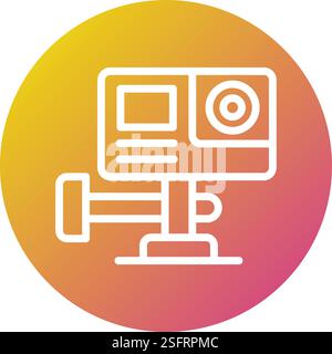 Action Camera Vector Icon Design Illustration Stock Vector