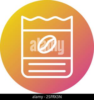 Coffee Beans Vector Icon Design Illustration Stock Vector