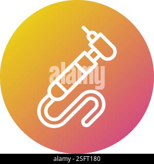 Tooth Drill Vector Icon Design Illustration Stock Vector