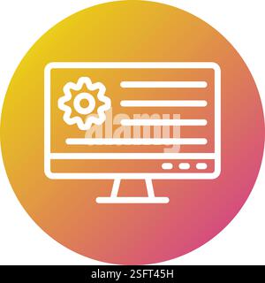 Application Setting Vector Icon Design Illustration Stock Vector