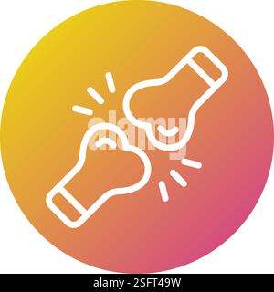 Fracture Vector Icon Design Illustration Stock Vector