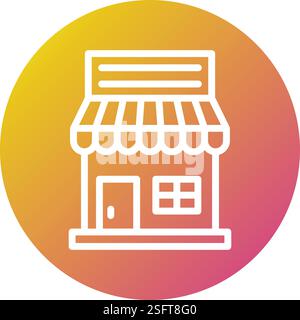 Cafe Vector Icon Design Illustration Stock Vector